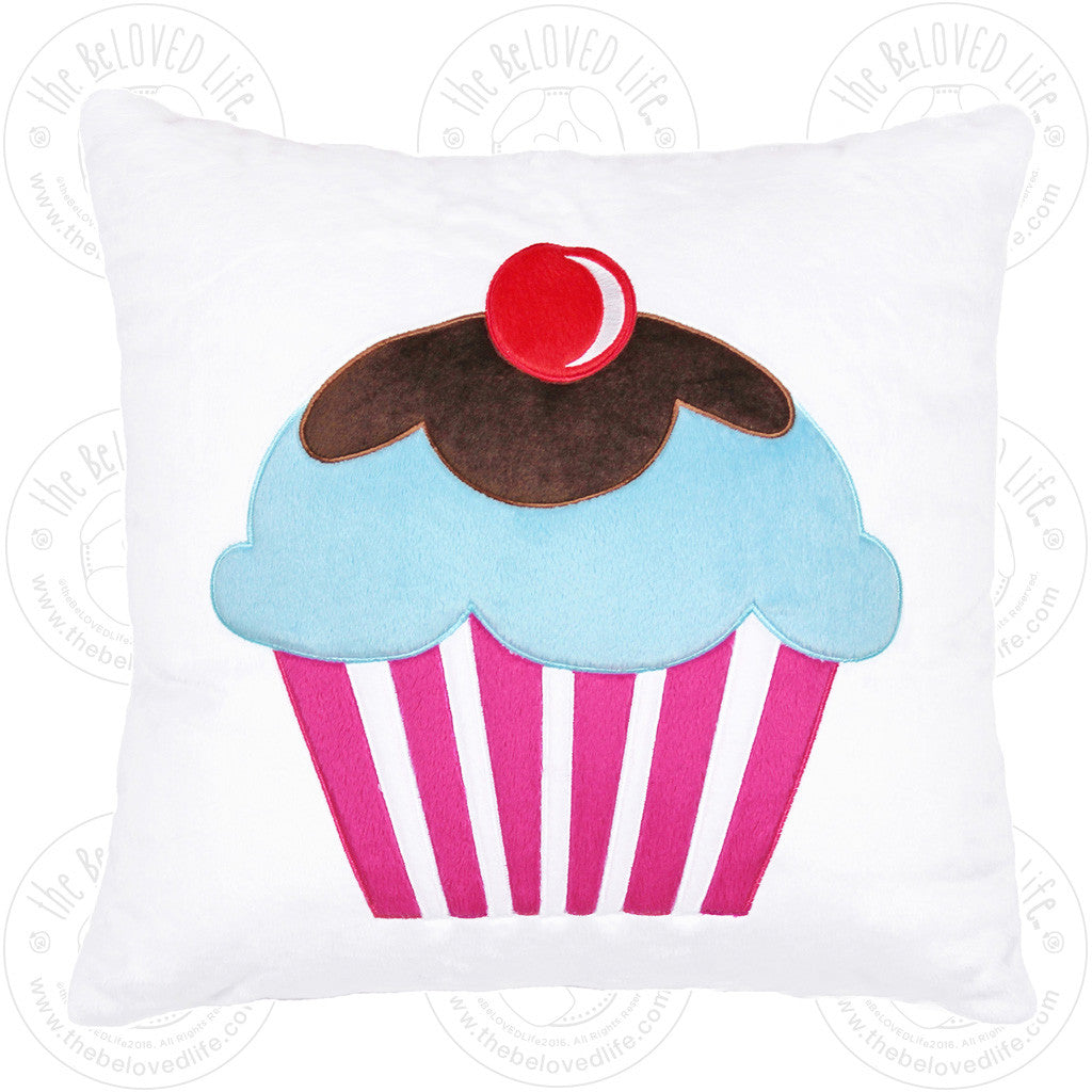 The BeLOVED Life CUPCAKE Plush Cushion Travel Pillow for Kids